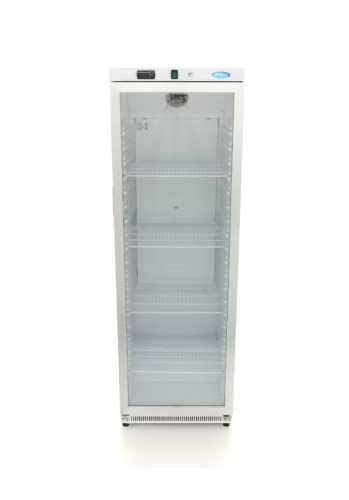 Hűtőszekrény - 400L - Fehér - Üvegajtóval