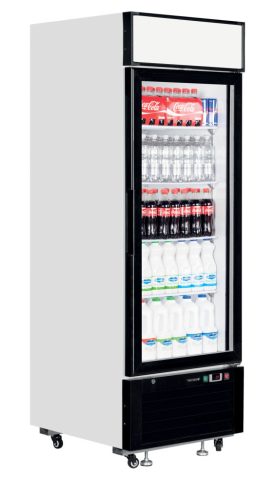 üvegajtós hűtő – italhűtő TEFCOLD 496 / 405 Liter