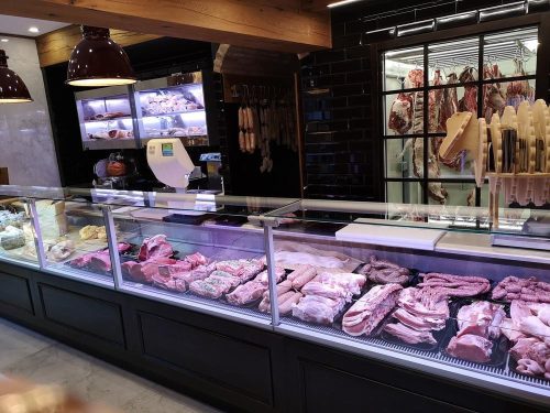 ZARA2 100 | Egyenes üvegű csemegepult beépített aggregáttal és ventilációs hűtéssel