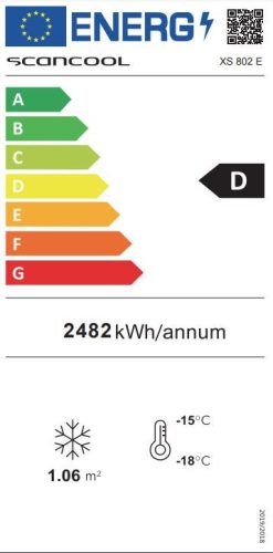 XS 802 E - Csúszó üvegtetős fagyasztóláda