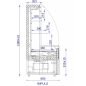 IMPULS 0.7 | Hűtött faliregál -fekete