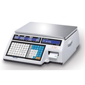   CAS CL5200J CB 15 kg-os lapos, címkenyomtatós rendszermérleg.