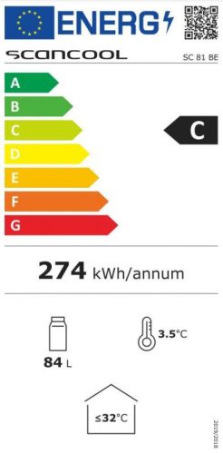 SC 81 BE | Üvegajtós hűtővitrin