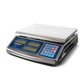   Mérleg (bolti) asztali lapos hitelesített LCD kijelző 15 kg fémházas