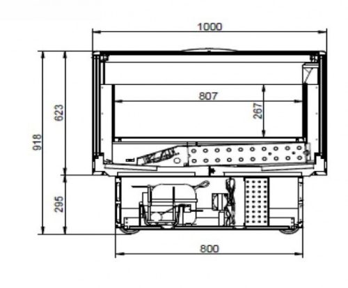 WMC Calypso 02 1,5 - Mélyhűtősziget beépített aggregáttal