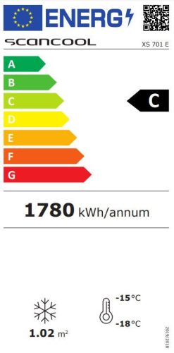 XS 701 - Mélyhűtőláda csúszó domború üvegtetővel